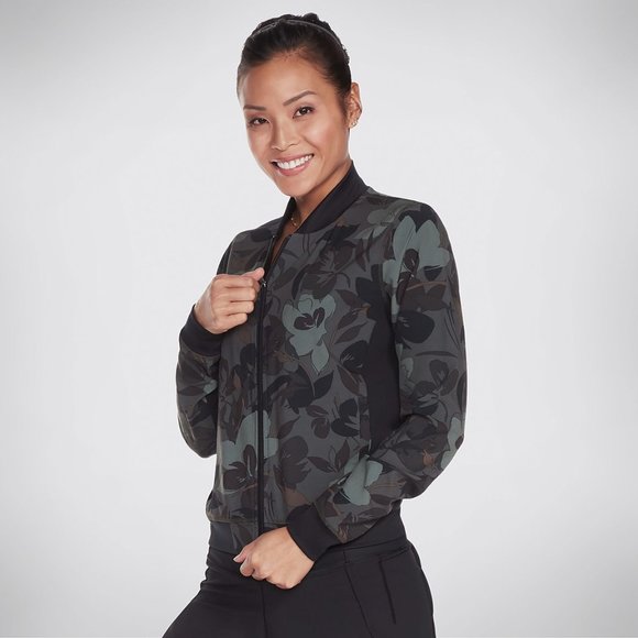 NWT SKECHERS FLORAL CAMO JACKET w Leggings SET - Picture 3 of 8